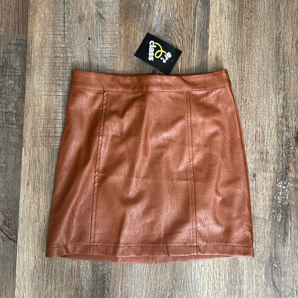 NWT Art Class Faux Leather Skirt